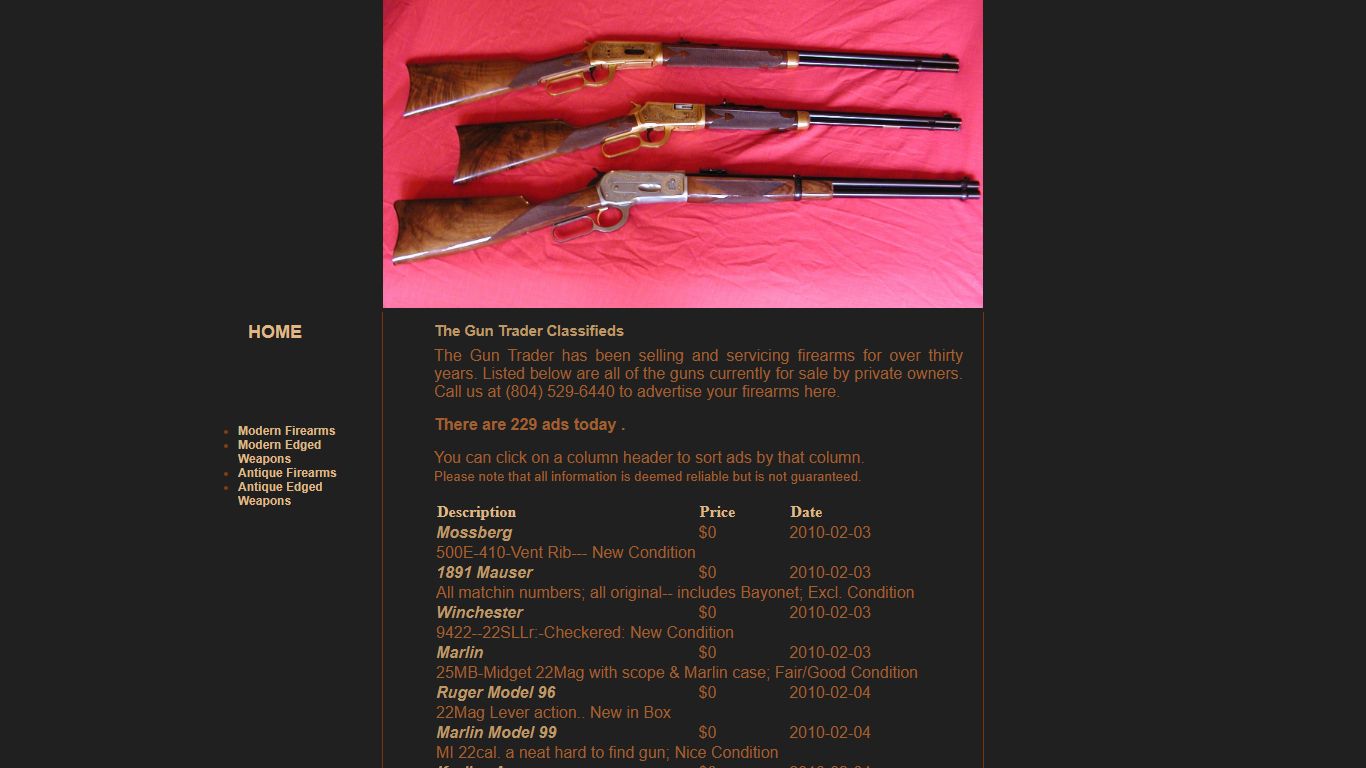 Gun Sales | Guns For Sale By Owner | Northern Neck Guns - Gun Trader